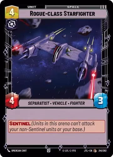 Rogue-class Starfighter (241/262), Jump to Lightspeed — Star Wars card price