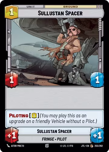 Sullustan Spacer (255/262), Jump to Lightspeed — Star Wars card price