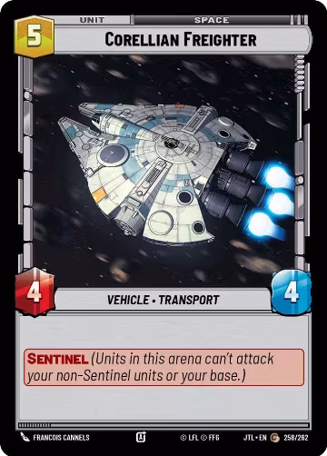 Corellian Freighter (258/262), Jump to Lightspeed — Star Wars card price