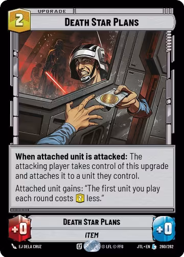 Death Star Plans (260/262), Jump to Lightspeed — Star Wars card price