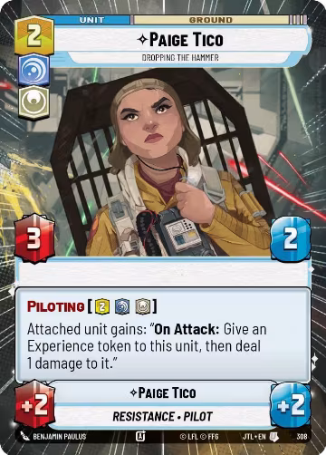 Paige Tico - Dropping the Hammer (Hyperspace) (308), Jump to Lightspeed — Star Wars card price