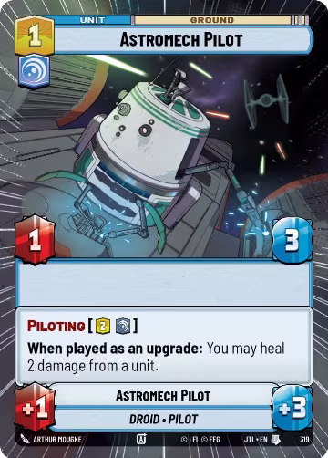 Astromech Pilot (Hyperspace) (319), Jump to Lightspeed — Star Wars card price