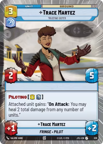 Trace Martez - Trusting Sister (Hyperspace) (328), Jump to Lightspeed — Star Wars card price