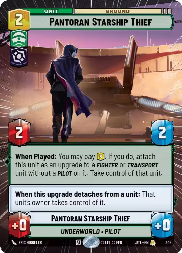 Pantoran Starship Thief (Hyperspace) (345), Jump to Lightspeed — Star Wars card price