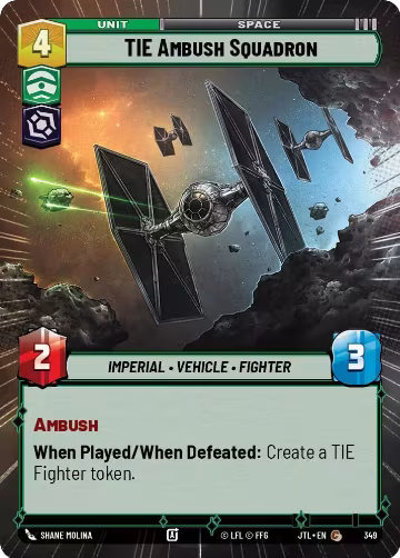 TIE Ambush Squadron (Hyperspace) (349), Jump to Lightspeed — Star Wars card price