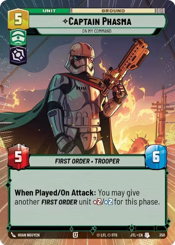 Captain Phasma - On My Command (Hyperspace) (350), Jump to Lightspeed — Star Wars card price
