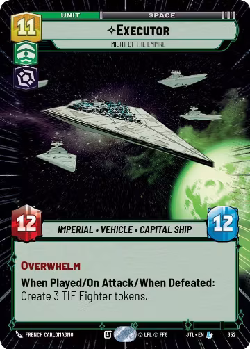 Executor - Might of the Empire (Hyperspace) (352), Jump to Lightspeed — Star Wars card price