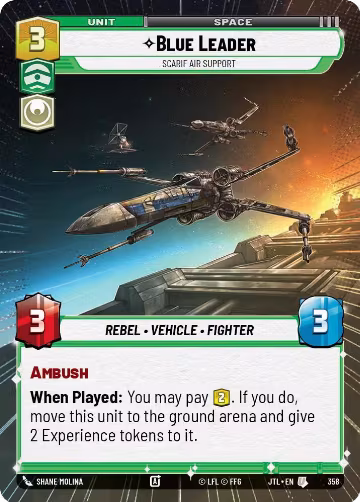 Blue Leader - Scarif Air Support (Hyperspace) (358), Jump to Lightspeed — Star Wars card price