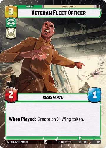 Veteran Fleet Officer (Hyperspace) (361), Jump to Lightspeed — Star Wars card price