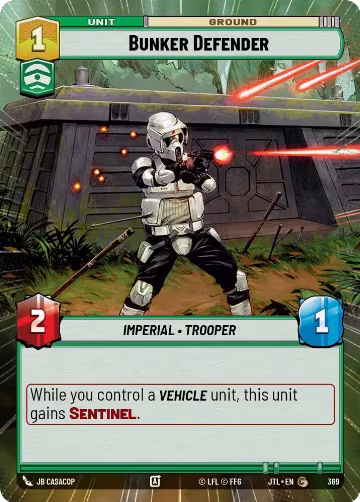 Bunker Defender (Hyperspace) (369), Jump to Lightspeed — Star Wars card price