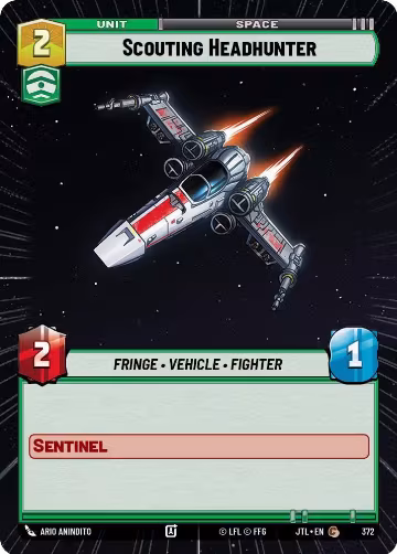 Scouting Headhunter (Hyperspace) (372), Jump to Lightspeed — Star Wars card price
