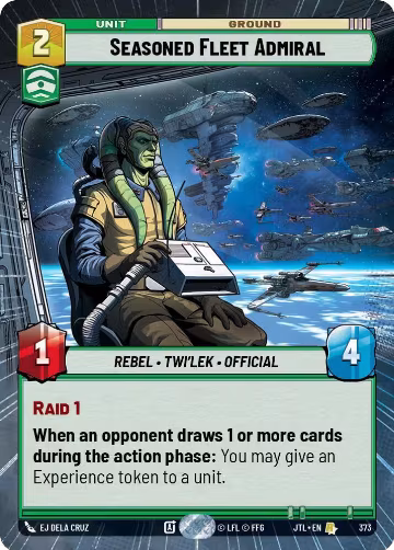 Seasoned Fleet Admiral (Hyperspace) (373), Jump to Lightspeed — Star Wars card price