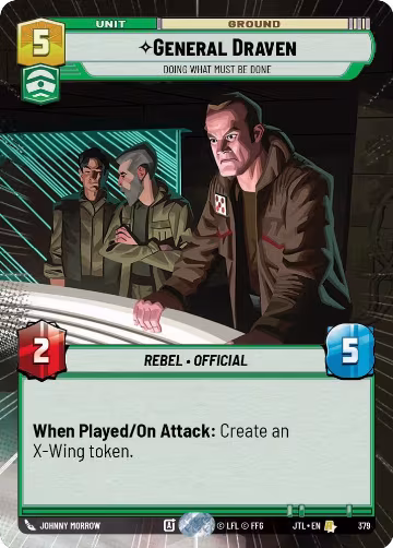 General Draven - Doing What Must Be Done (Hyperspace) (379), Jump to Lightspeed — Star Wars card price