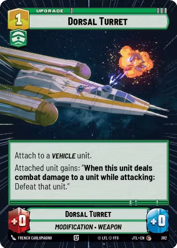 Dorsal Turret (Hyperspace) (382), Jump to Lightspeed — Star Wars card price