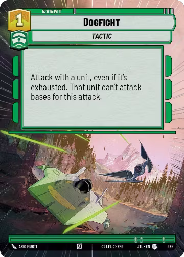 Dogfight (Hyperspace) (385), Jump to Lightspeed — Star Wars card price
