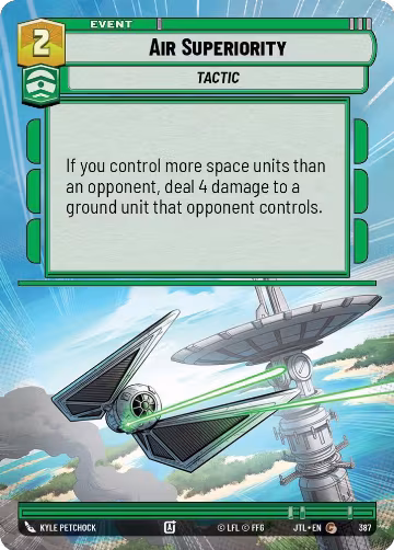 Air Superiority (Hyperspace) (387), Jump to Lightspeed — Star Wars card price
