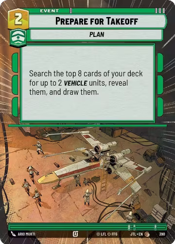 Prepare for Takeoff (Hyperspace) (390), Jump to Lightspeed — Star Wars card price