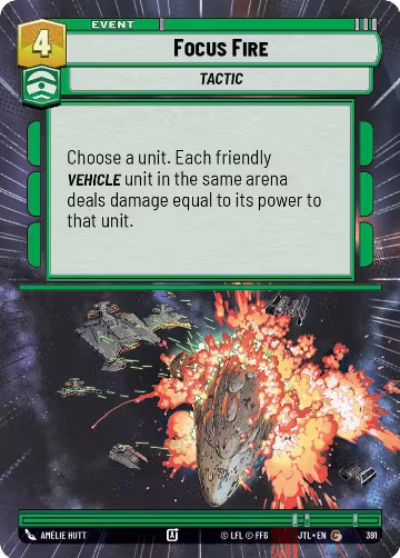 Focus Fire (Hyperspace) (391), Jump to Lightspeed — Star Wars card price
