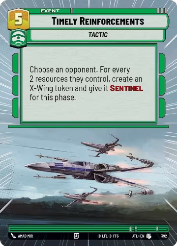 Timely Reinforcements (Hyperspace) (392), Jump to Lightspeed — Star Wars card price