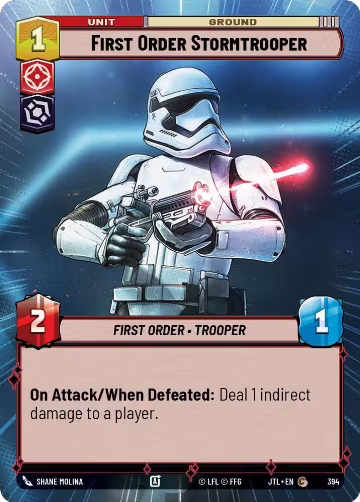 First Order Stormtrooper (Hyperspace) (394), Jump to Lightspeed — Star Wars card price