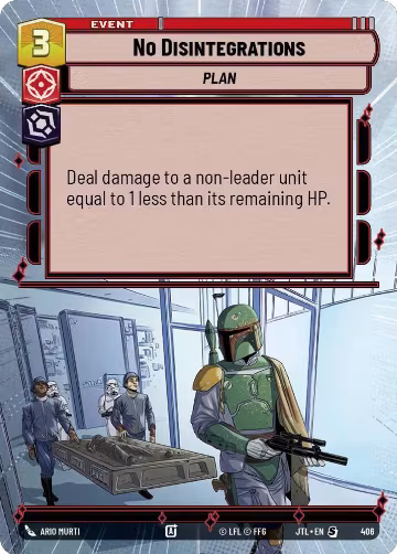 No Disintegrations (Hyperspace) (406), Jump to Lightspeed — Star Wars card price