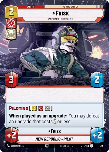 Frisk - Vanguard Loudmouth (Hyperspace) (410), Jump to Lightspeed — Star Wars card price