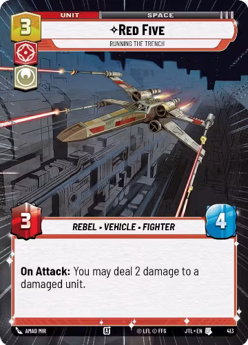 Red Five - Running the Trench (Hyperspace) (413), Jump to Lightspeed — Star Wars card price