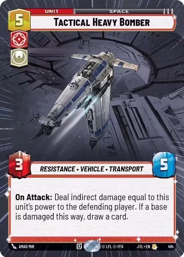 Tactical Heavy Bomber (Hyperspace) (414), Jump to Lightspeed — Star Wars card price