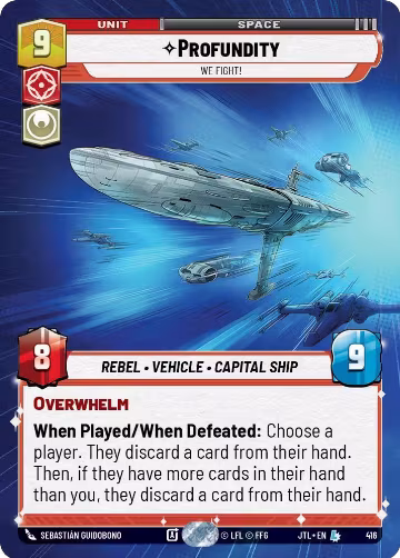 Profundity - We Fight! (Hyperspace) (416), Jump to Lightspeed — Star Wars card price