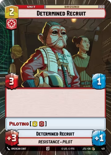 Determined Recruit (Hyperspace) (421), Jump to Lightspeed — Star Wars card price