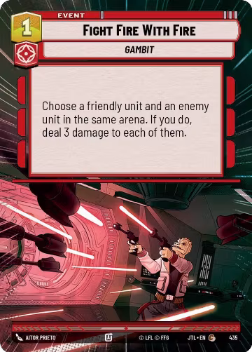 Fight Fire With Fire (Hyperspace) (435), Jump to Lightspeed — Star Wars card price
