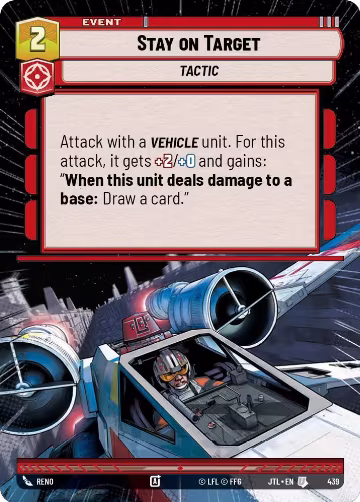 Stay on Target (Hyperspace) (439), Jump to Lightspeed — Star Wars card price