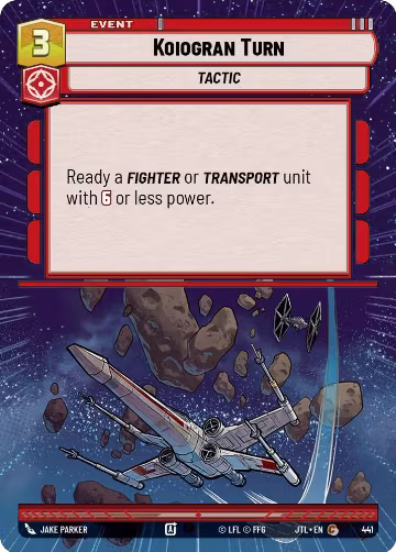 Koiogran Turn (Hyperspace) (441), Jump to Lightspeed — Star Wars card price