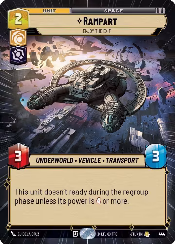 Rampart - Enjoy the Exit (Hyperspace) (444), Jump to Lightspeed — Star Wars card price