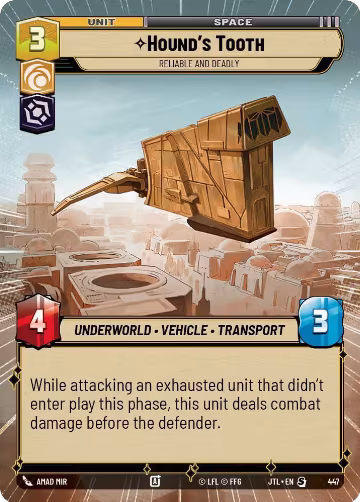 Hound's Tooth - Reliable and Deadly (Hyperspace) (447), Jump to Lightspeed — Star Wars card price