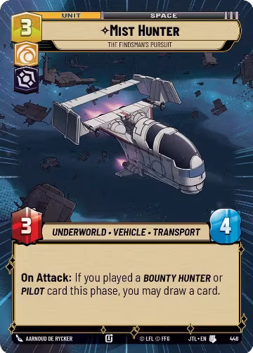 Mist Hunter - The Findsman's Pursuit (Hyperspace) (448), Jump to Lightspeed — Star Wars card price