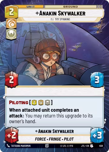 Anakin Skywalker - I'll Try Spinning (Hyperspace) (459), Jump to Lightspeed — Star Wars card price
