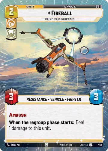 Fireball - An Explosion With Wings (Hyperspace) (460), Jump to Lightspeed — Star Wars card price