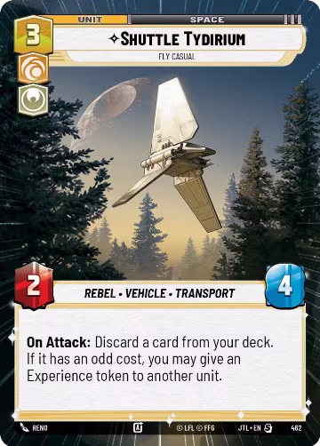 Shuttle Tydirium - Fly Casual (Hyperspace) (462), Jump to Lightspeed — Star Wars card price