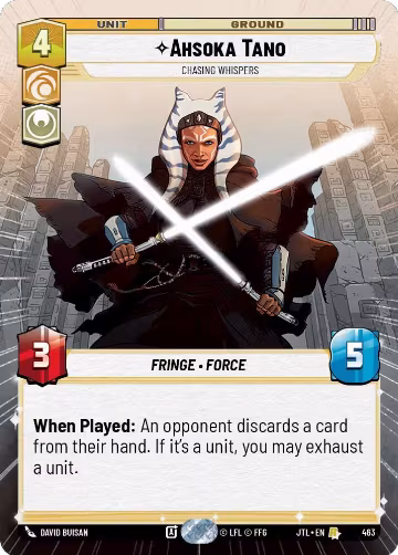 Ahsoka Tano - Chasing Whispers (Hyperspace) (463), Jump to Lightspeed — Star Wars card price