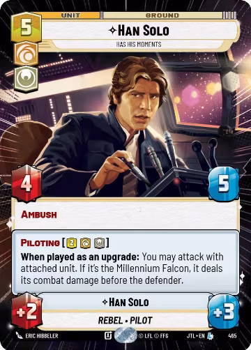 Han Solo - Has His Moments (Hyperspace) (465), Jump to Lightspeed — Star Wars card price