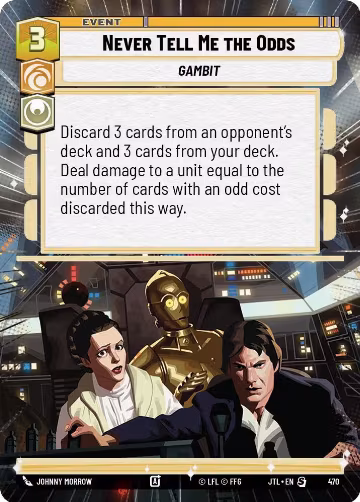 Never Tell Me the Odds (Hyperspace) (470), Jump to Lightspeed — Star Wars card price