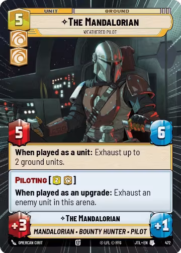 The Mandalorian - Weathered Pilot (Hyperspace) (472), Jump to Lightspeed — Star Wars card price