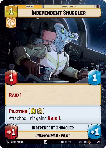 Independent Smuggler (Hyperspace) (473), Jump to Lightspeed — Star Wars card price