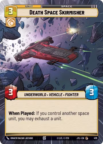 Death Space Skirmisher (Hyperspace) (479), Jump to Lightspeed — Star Wars card price