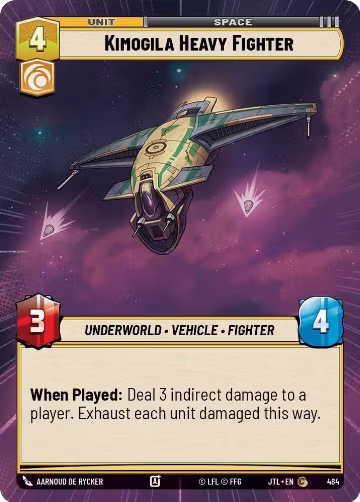 Kimogila Heavy Fighter (Hyperspace) (484), Jump to Lightspeed — Star Wars card price