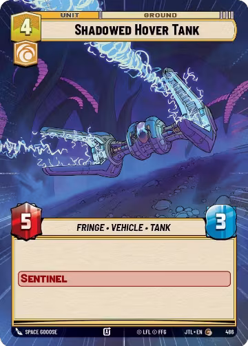 Shadowed Hover Tank (Hyperspace) (486), Jump to Lightspeed — Star Wars card price