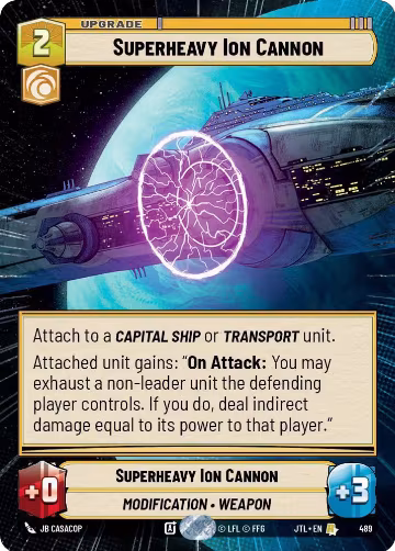 Superheavy Ion Cannon (Hyperspace) (489), Jump to Lightspeed — Star Wars card price