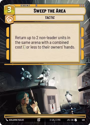 Sweep the Area (Hyperspace) (495), Jump to Lightspeed — Star Wars card price