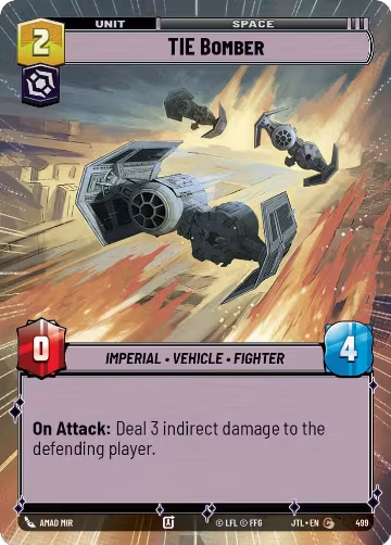 TIE Bomber (Hyperspace) (499), Jump to Lightspeed — Star Wars card price
